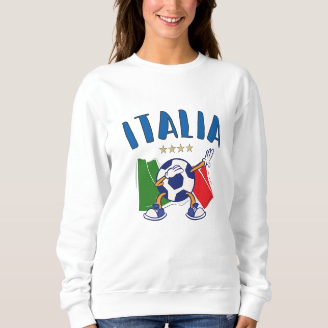 Sweatshirt Italy Dabbing Soccer (Devant)