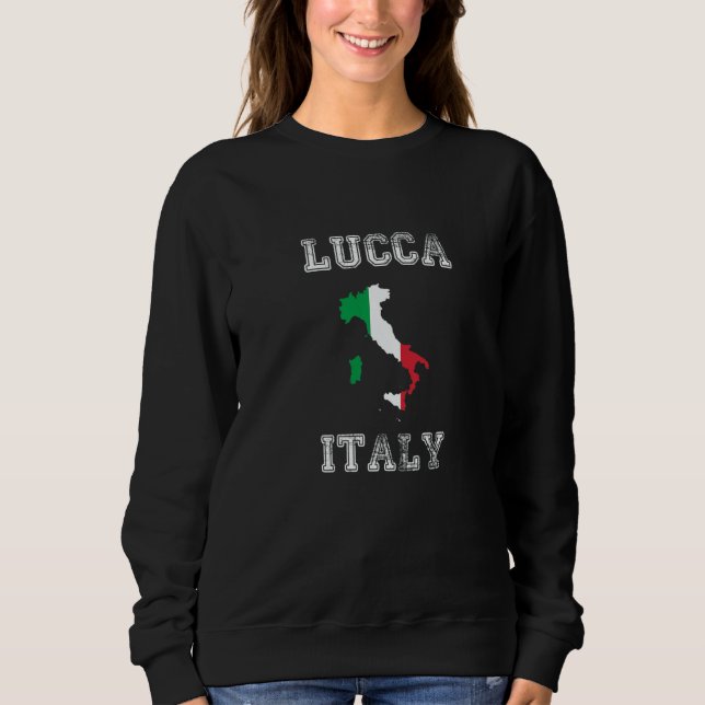 Sweatshirt Italy Distressed Flag Lucca Pride (Devant)