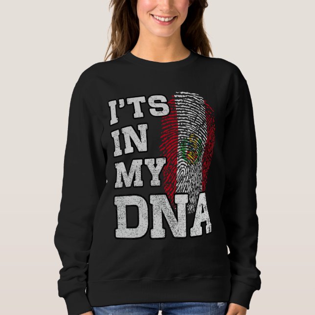 Sweatshirt It's In My DNA Peruvian Fingerprint Proud Peru Fla (Devant)