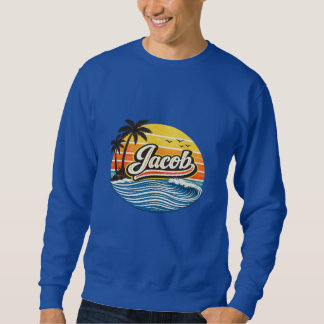 Sweatshirt Jacob Retro Sunset Name Design