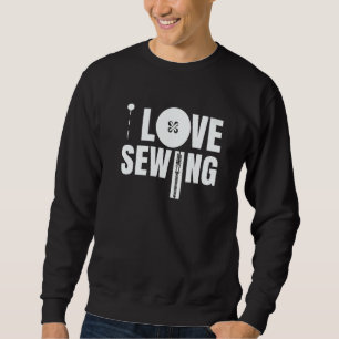 Sweatshirt J'adore coudre Couture artisanat d'égout