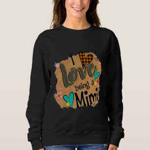 Sweatshirt J'adore être un Mimi Leopard Joyeuse fête des mère
