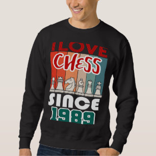 Sweatshirt J'adore les échecs depuis 1989