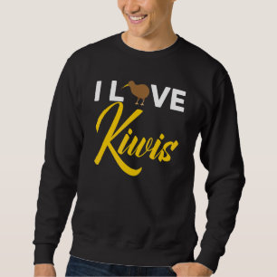 Sweatshirt J'adore les kiwis Nouvelle-Zélande Kiwi oiseau orn