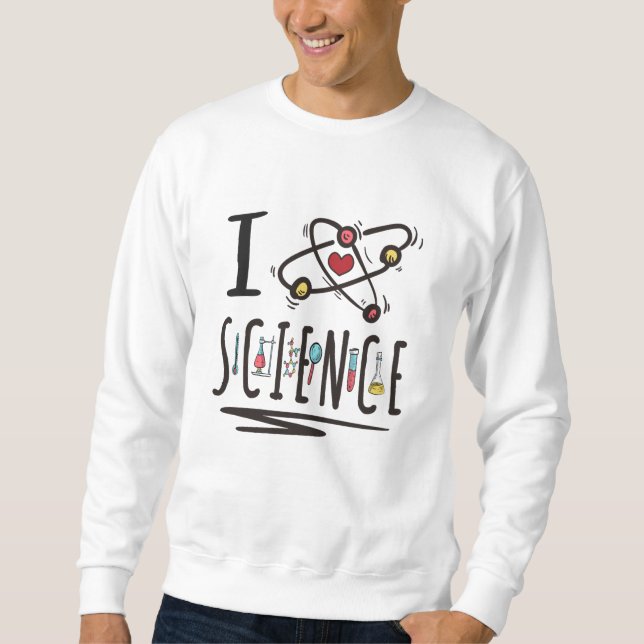 Sweatshirt J'adore les sciences (Devant)