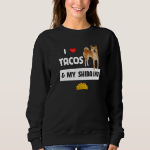 Sweatshirt J'adore les tacos et la nourriture mexicaine de mo