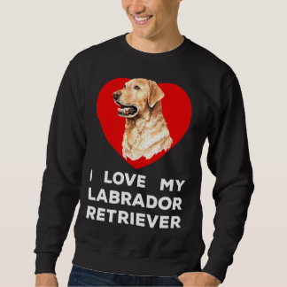 Sweatshirt J'adore mon chien de Labrador Retriever