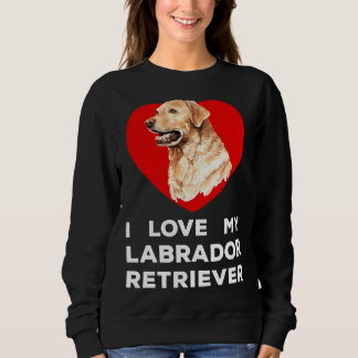 Sweatshirt J'adore mon chien de Labrador Retriever