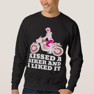 Sweatshirt J'Ai Baisé Un Vélo Et J'Ai Aimé Ça Fille Moto