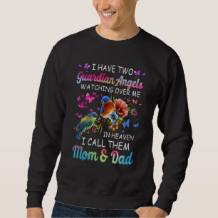 Sweatshirt J'Ai Deux Anges Gardiens Qui Me Surveillent À Hea