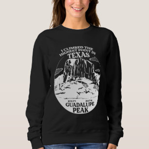 Sweatshirt J'ai gravi le pic Guadalupe, le point culminant du