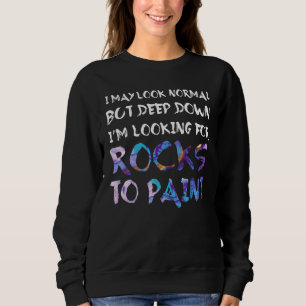 Sweatshirt J'ai l'air normal mais en bas je cherche Ro