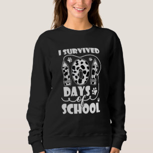 Sweatshirt J'Ai Survécu À 101 Jours De Dalmatie Scolaire Ense