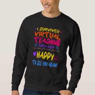 Sweatshirt J'ai survécu à l'enseignement virtuel