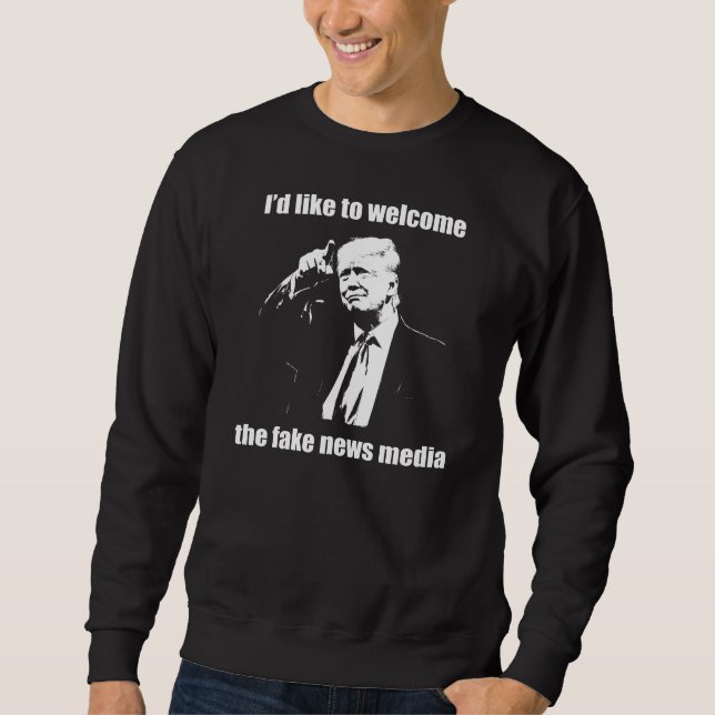 Sweatshirt J'aime bien accueillir les fausses nouvelles Les m (Devant)