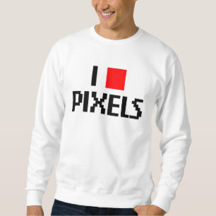 Sweatshirt J'aime des pixels