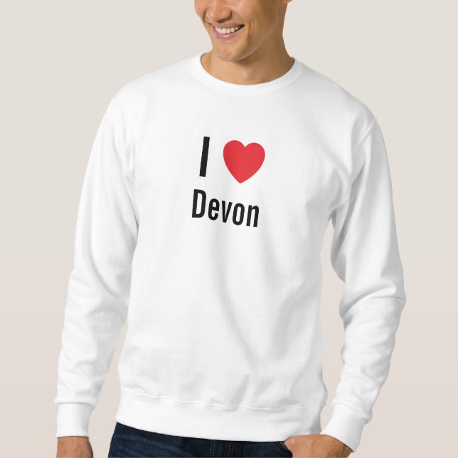 Sweatshirt J'aime Devon (Devant)