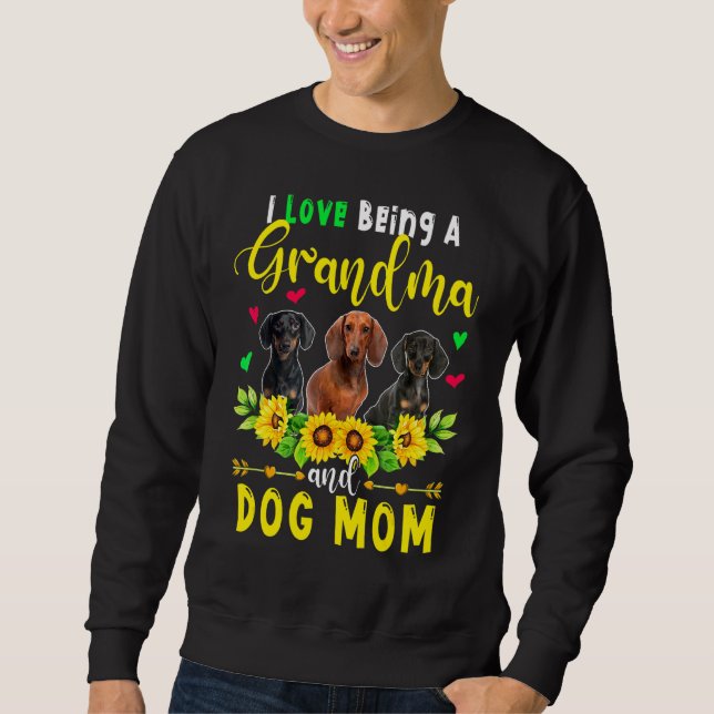 Sweatshirt J'Aime Être Grand-Mère Et Chien Maman Chien Chiens (Devant)