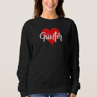 Sweatshirt J'aime Günter prénom  Amour Cœur