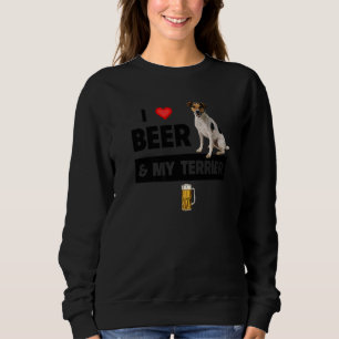 Sweatshirt J'Aime La Bière Et Mon Jack Russell Terrier Maman 