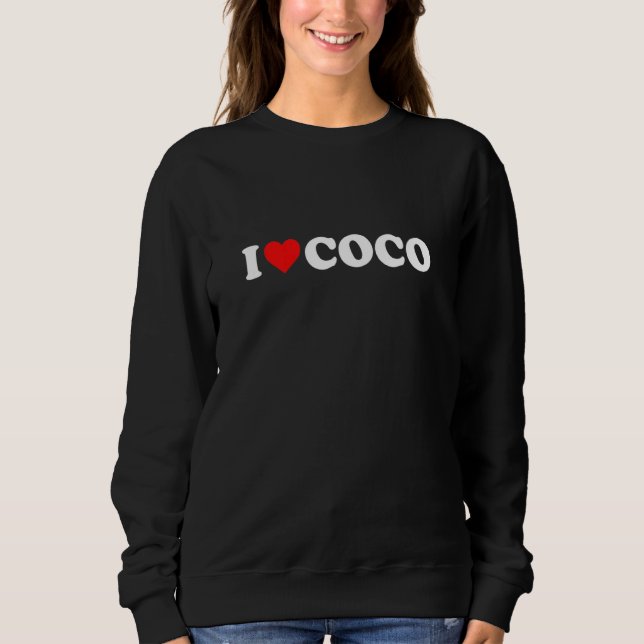 Sweatshirt J'aime le coco (Devant)