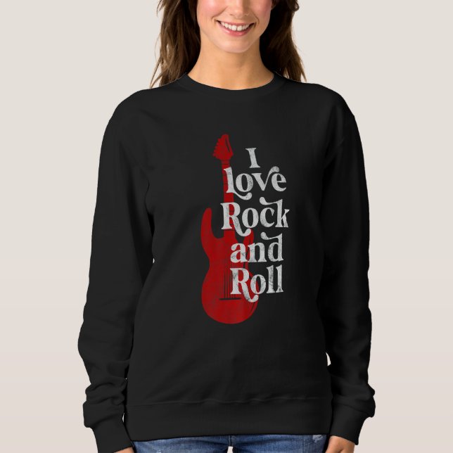 Sweatshirt J'aime le rock et le roll (Devant)