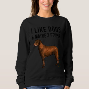 Sweatshirt J'aime les chiens Retriever à poils frisés et peut