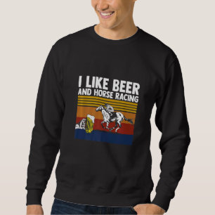 Sweatshirt J'aime les courses de chevaux et les vêtements de