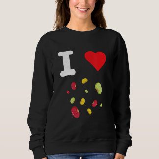 Sweatshirt J'aime les haricots Légumes Pouls Pois Chickpea Fa