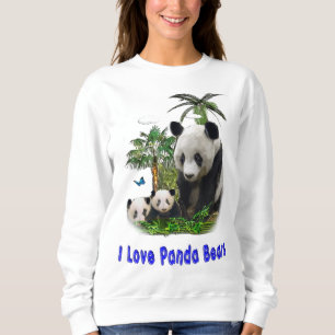 Sweatshirt J'aime les ours de panda