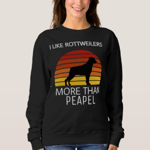 Sweatshirt J'Aime Les Rottweilers Plus Que Les Gens