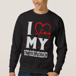 Sweatshirt J'Aime Ma Fille Chaude Je Coeur Ma Fille Chaude