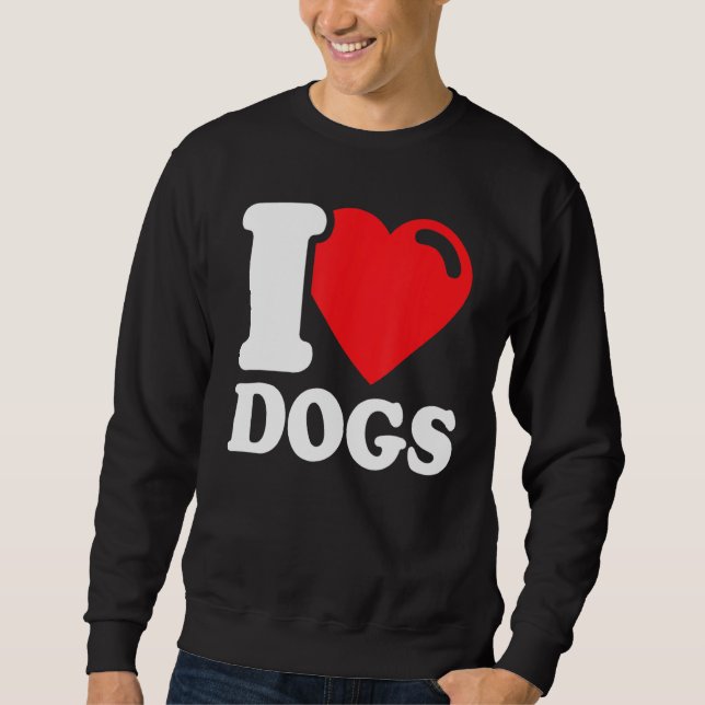 Sweatshirt J'aime mes chiens J'aime les chiens 1 (Devant)