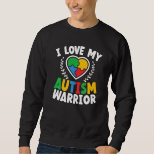 Sweatshirt J'Aime Mon Autisme Guerrier Asd Autiste Autiste Aw