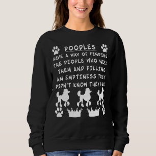 Sweatshirt j'aime mon chien de caniche