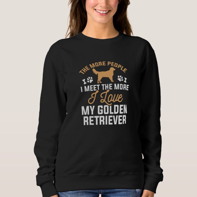 Sweatshirt J'Aime Mon Golden Retriever (Devant)
