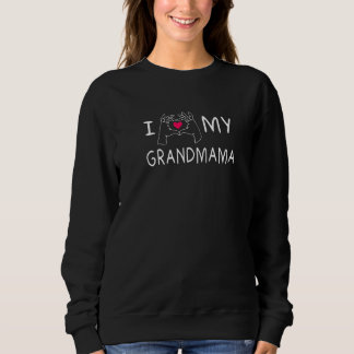 Sweatshirt J'Aime Mon Grand-Mama Family Outfit Relatives Cost