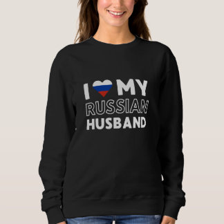 Sweatshirt J'Aime Mon Mari Russe Mari Russe Russie
