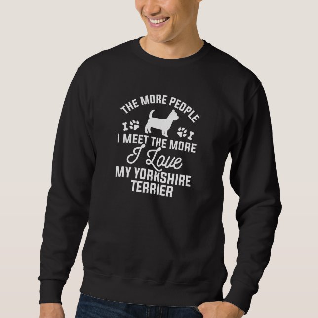 Sweatshirt J'Aime Mon Yorkshire Terrier (Devant)