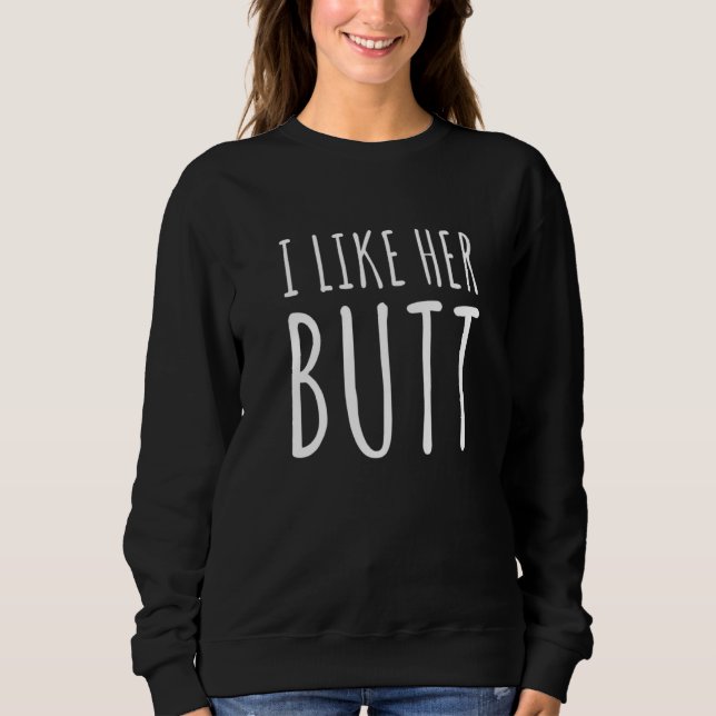 Sweatshirt J'Aime Sa Barbe J'Aime Sa Beurre Correspondant Cou (Devant)
