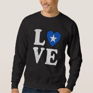 Sweatshirt J'aime Soutien Somalie Je Suis Avec La Somalie Som