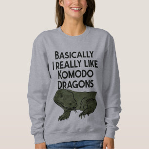 Sweatshirt J'Aime Vraiment Komodo Dragons Boy Qui Aime Komodo