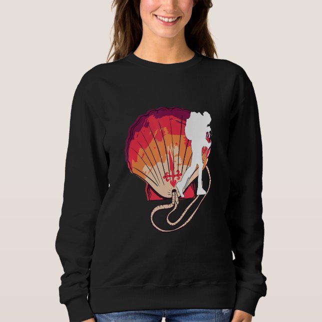 Sweatshirt Jakobsweg Camino de Santiago Pilgerung Pilgers Jak (Devant)
