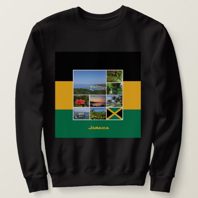 Sweatshirt Jamaïque - Collage photo (Design devant)