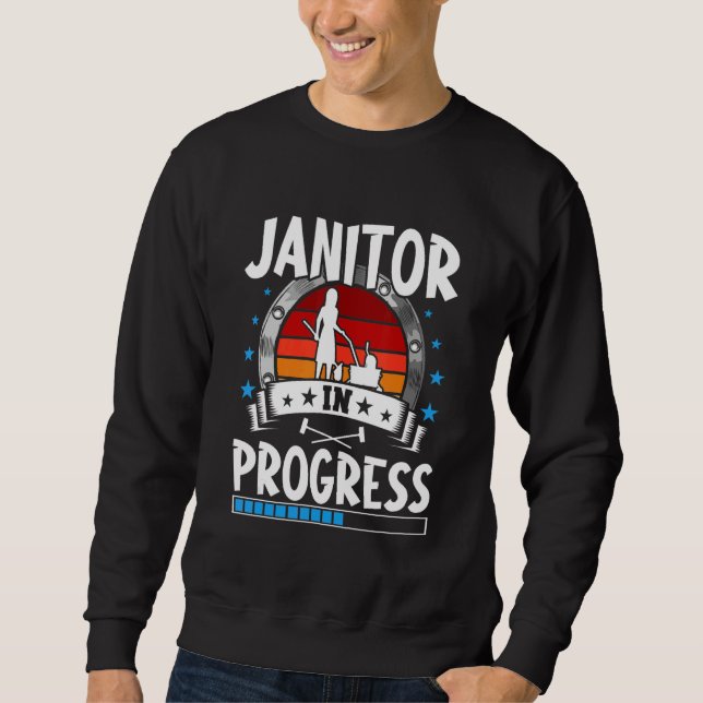 Sweatshirt Janitor In Progress Trainee Student (Devant)