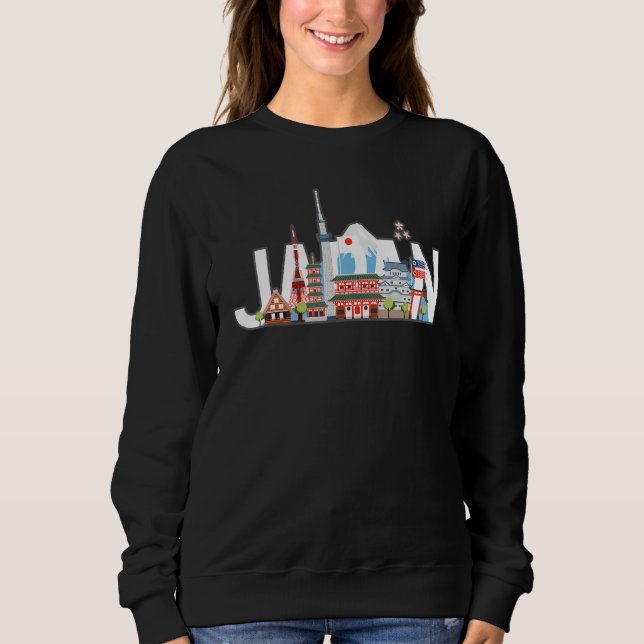 Sweatshirt Japan Tokyo Souvenir Gift Shirt Of Japanese Tokyo  (Devant)