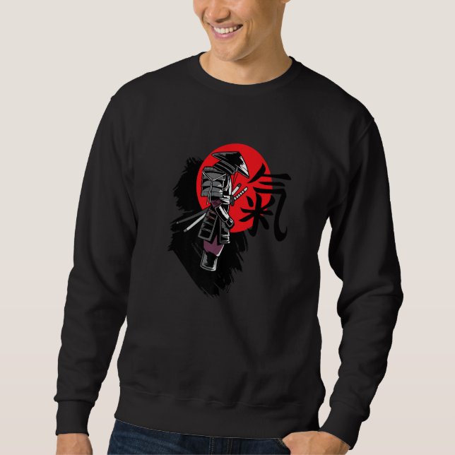 Sweatshirt Japanese warrior tradition martial art armor Premi (Devant)
