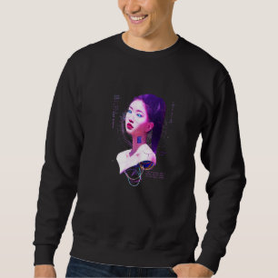 Sweatshirt Japon Cyberpunk Vaporwave Ai Sci Fi Tokyo Aestheti