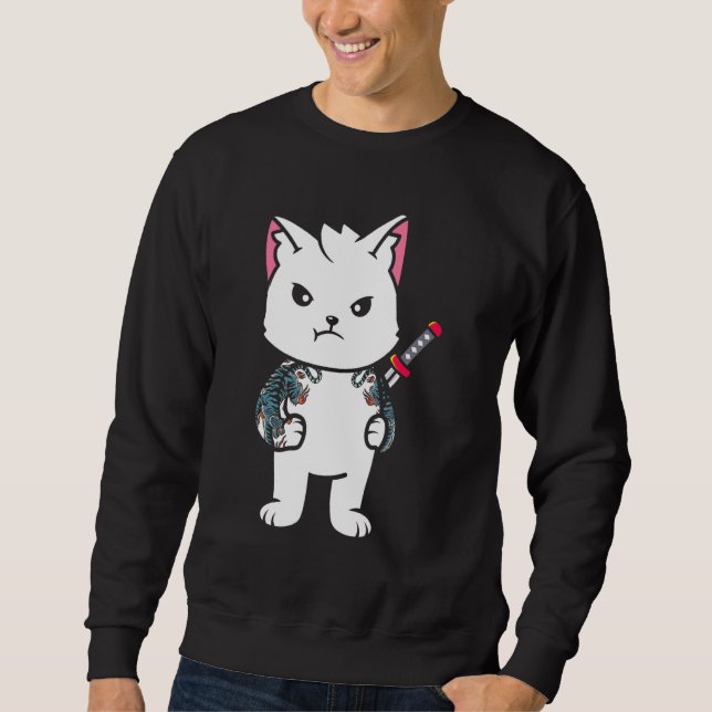 Sweatshirt Japonais Samurai Ninja Ca Japonais Samurai Ninja C (Devant)