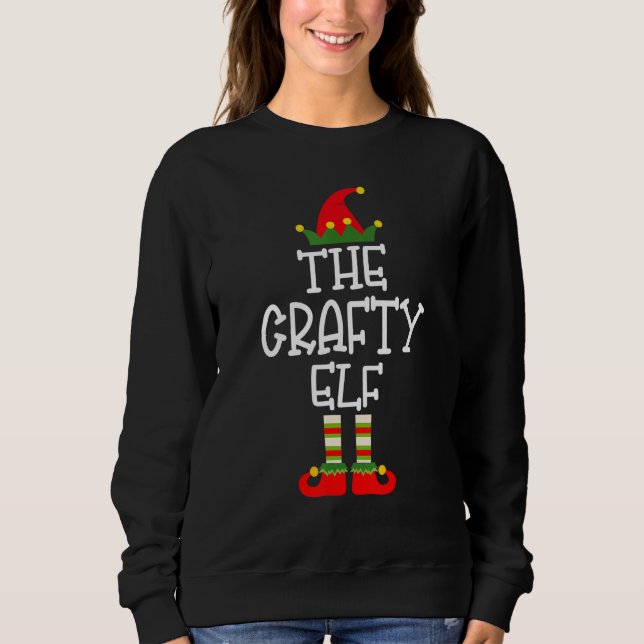 Sweatshirt Jardin de Noël du groupe d'elfes créatifs (Devant)